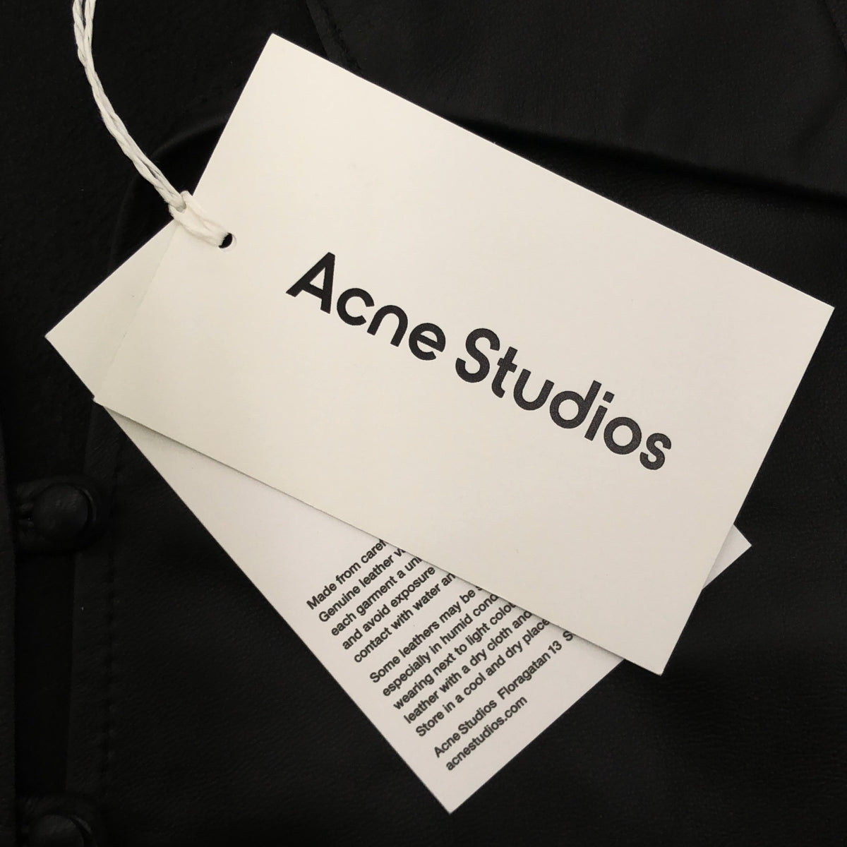 【미품】 Acne Studios / 여드름 스튜디오 | 램 가죽 플레어 슬리브 셔츠 재킷 | 32 | 블랙 | 여성