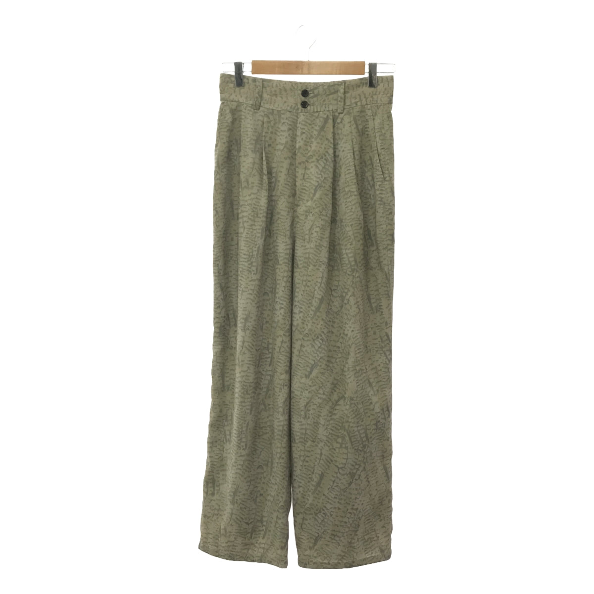 CLANE / CLANE | High-waisted python pants | 2 | Green | Women's