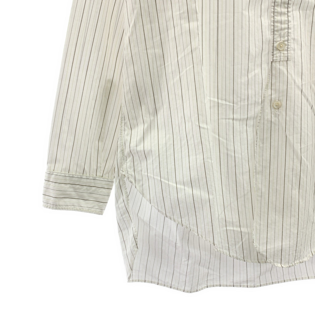 PHIGVEL / フィグベル | コットン ストライプ バンドカラーシャツ | 2 |