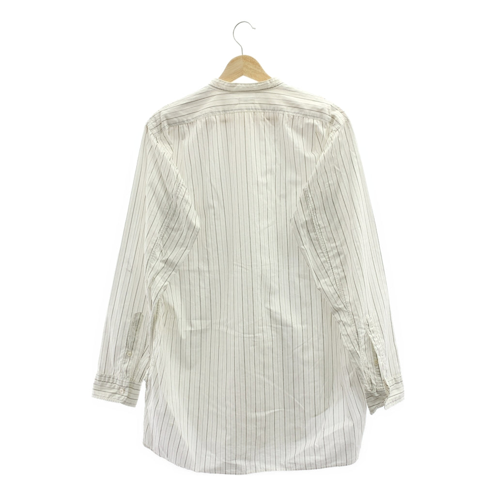 PHIGVEL / フィグベル | コットン ストライプ バンドカラーシャツ | 2 |