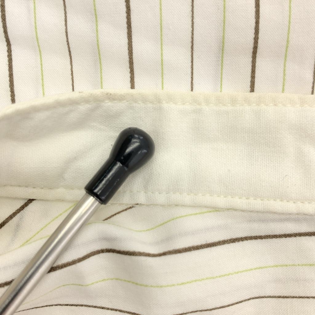 PHIGVEL / フィグベル | コットン ストライプ バンドカラーシャツ | 2 |