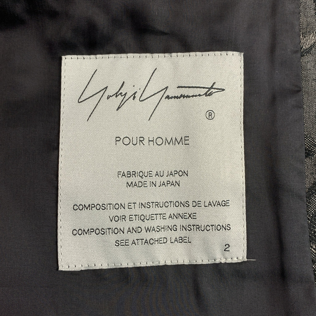 YOHJI YAMAMOTO POUR HOMME / ヨウジヤマモトプールオム | 2024AW | WOMEN PEINT LONG JACKET ジャガード ロング ジャケット | 2 | メンズ