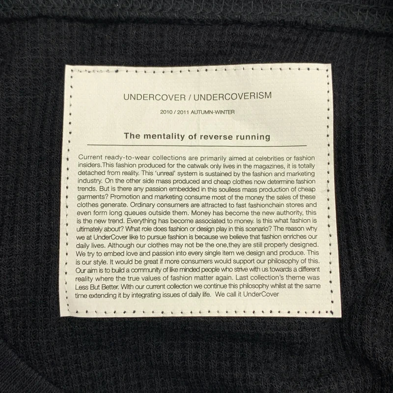 UNDER COVER  / アンダーカバー | 2010AW | Uロゴ 刺しゅう サーマル カットソー | 2 | メンズ