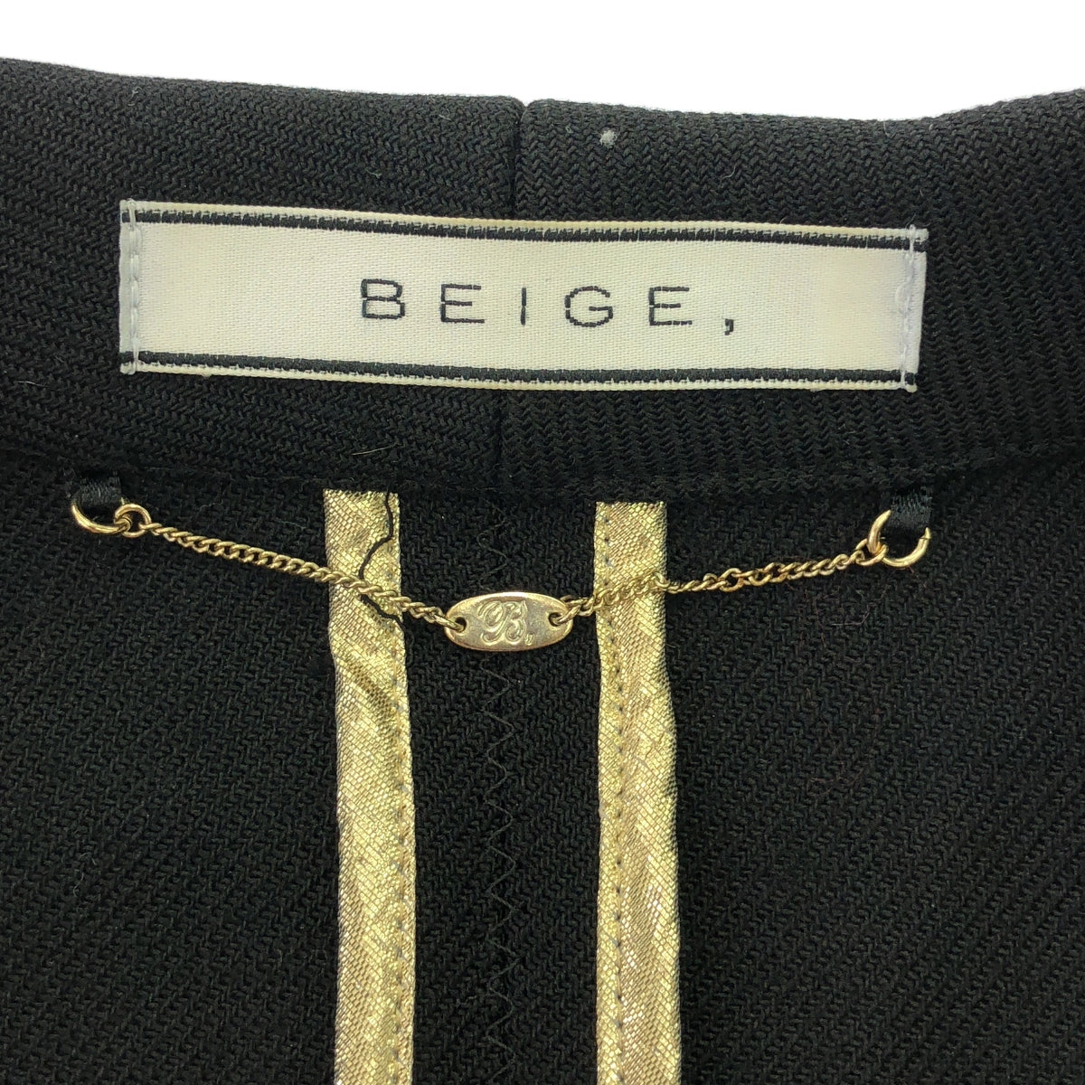 BEIGE， / ベイジ | ウール タキシードジャケット | 4 | ブラック | レディース