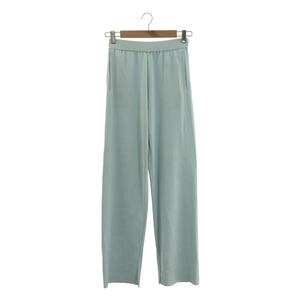 AURALEE / 오라리 | WOOL POLYESTER RIB KNIT PANTS 울 폴리 에스테르 리브 니트 팬츠 | 0 |