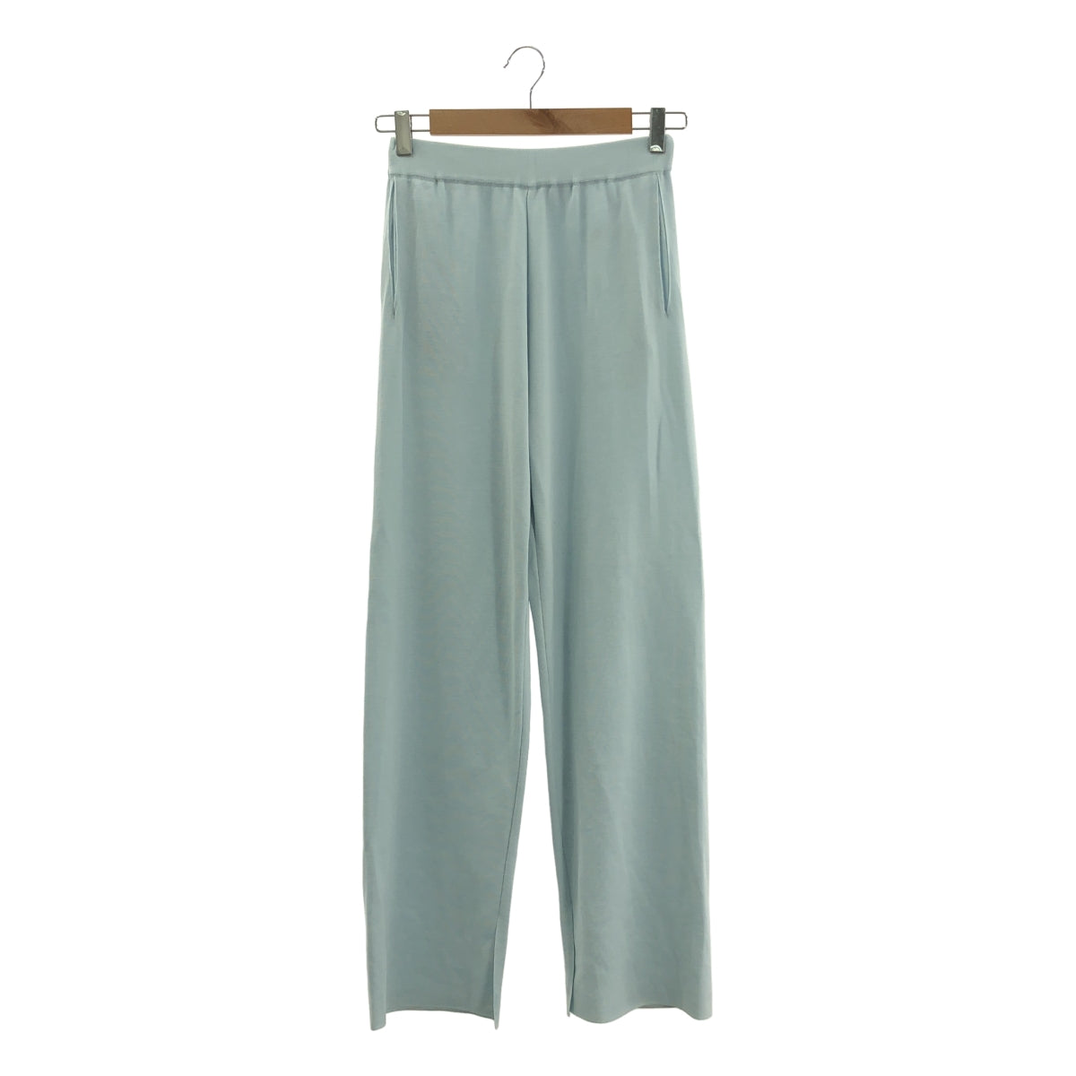 AURALEE / 오라리 | WOOL POLYESTER RIB KNIT PANTS 울 폴리 에스테르 리브 니트 팬츠 | 0 |