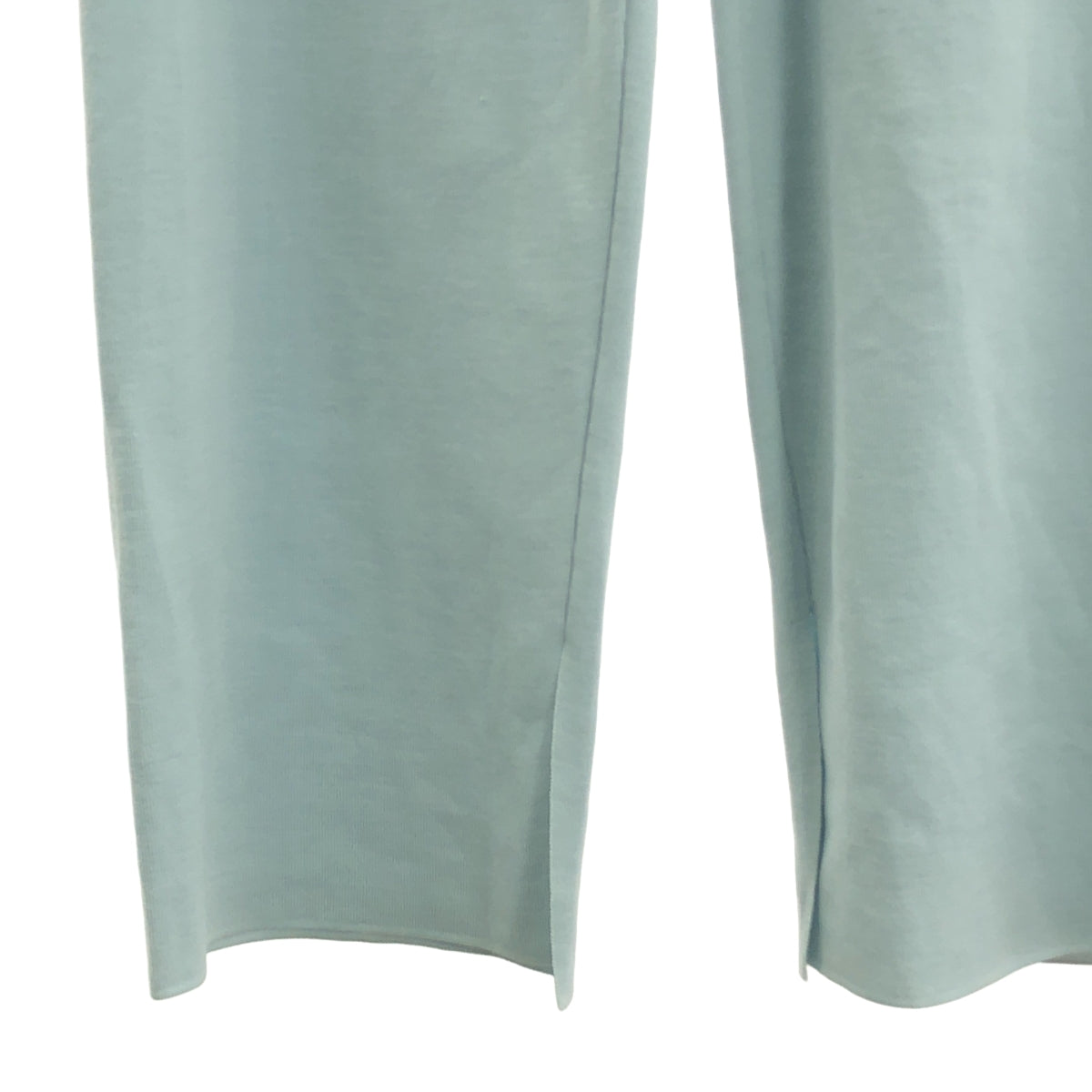 AURALEE / 오라리 | WOOL POLYESTER RIB KNIT PANTS 울 폴리 에스테르 리브 니트 팬츠 | 0 |