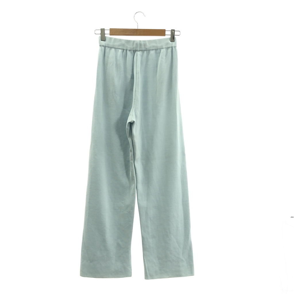AURALEE / 오라리 | WOOL POLYESTER RIB KNIT PANTS 울 폴리 에스테르 리브 니트 팬츠 | 0 |