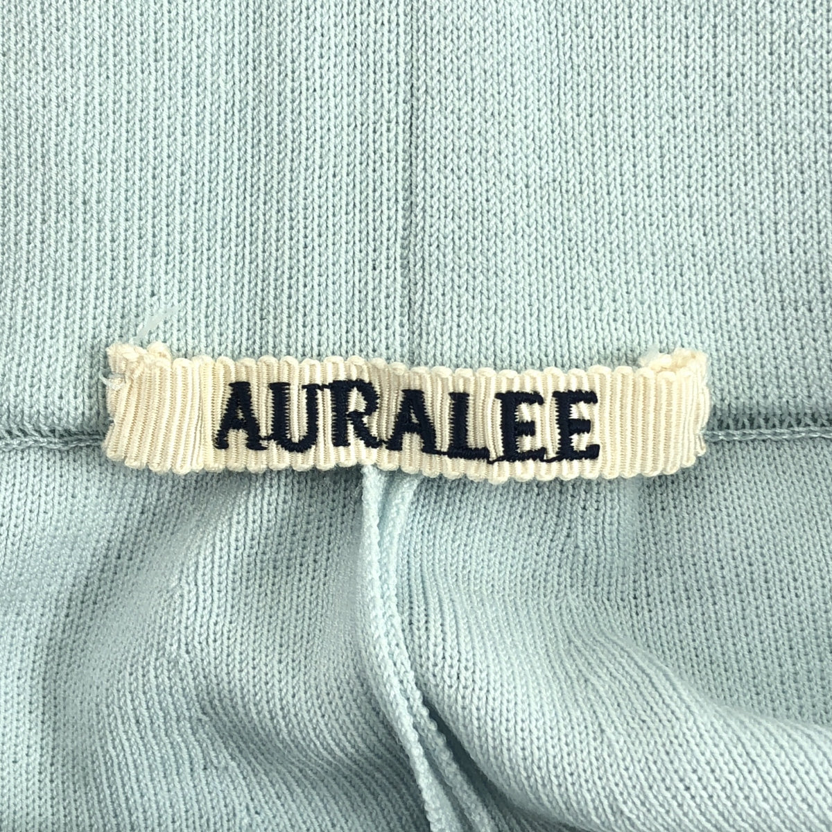 AURALEE / 오라리 | WOOL POLYESTER RIB KNIT PANTS 울 폴리 에스테르 리브 니트 팬츠 | 0 |