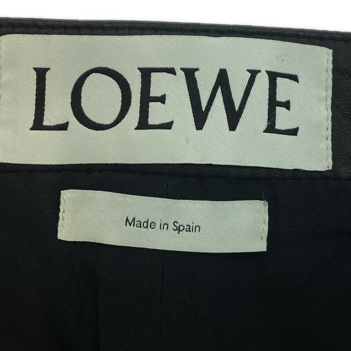 美品】 LOEWE / ロエベ | ナッパレザー パンツ | 34 | ブラック