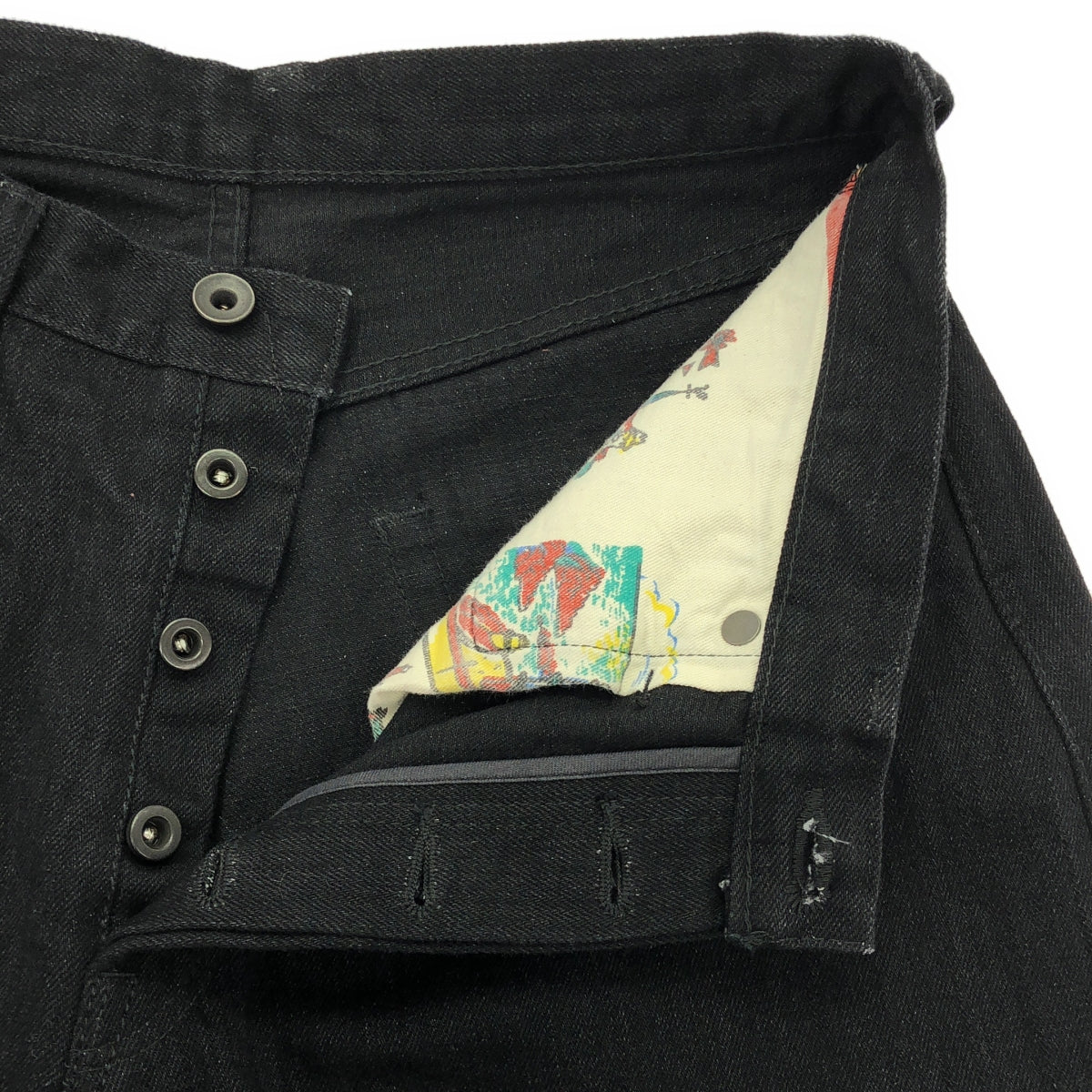 Sanca / サンカ | BLACK DENIM TAPERED 5P セルビッチ 5P テーパード デニムパンツ | 2 | メンズ