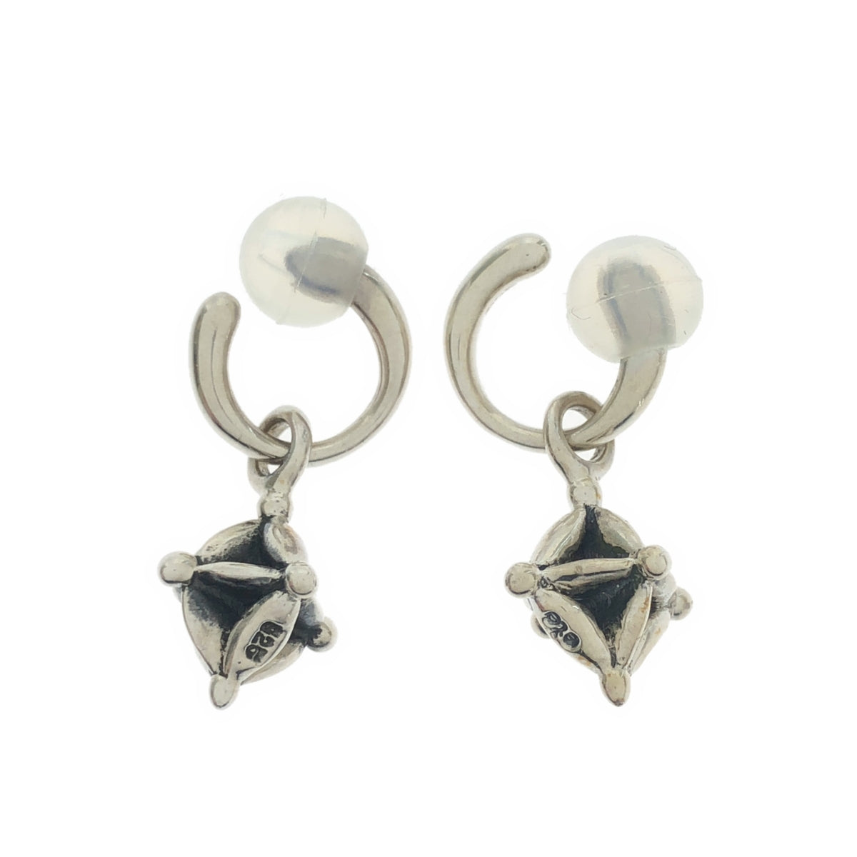 ete | Dice Hoop Earrings | Silver | Women's