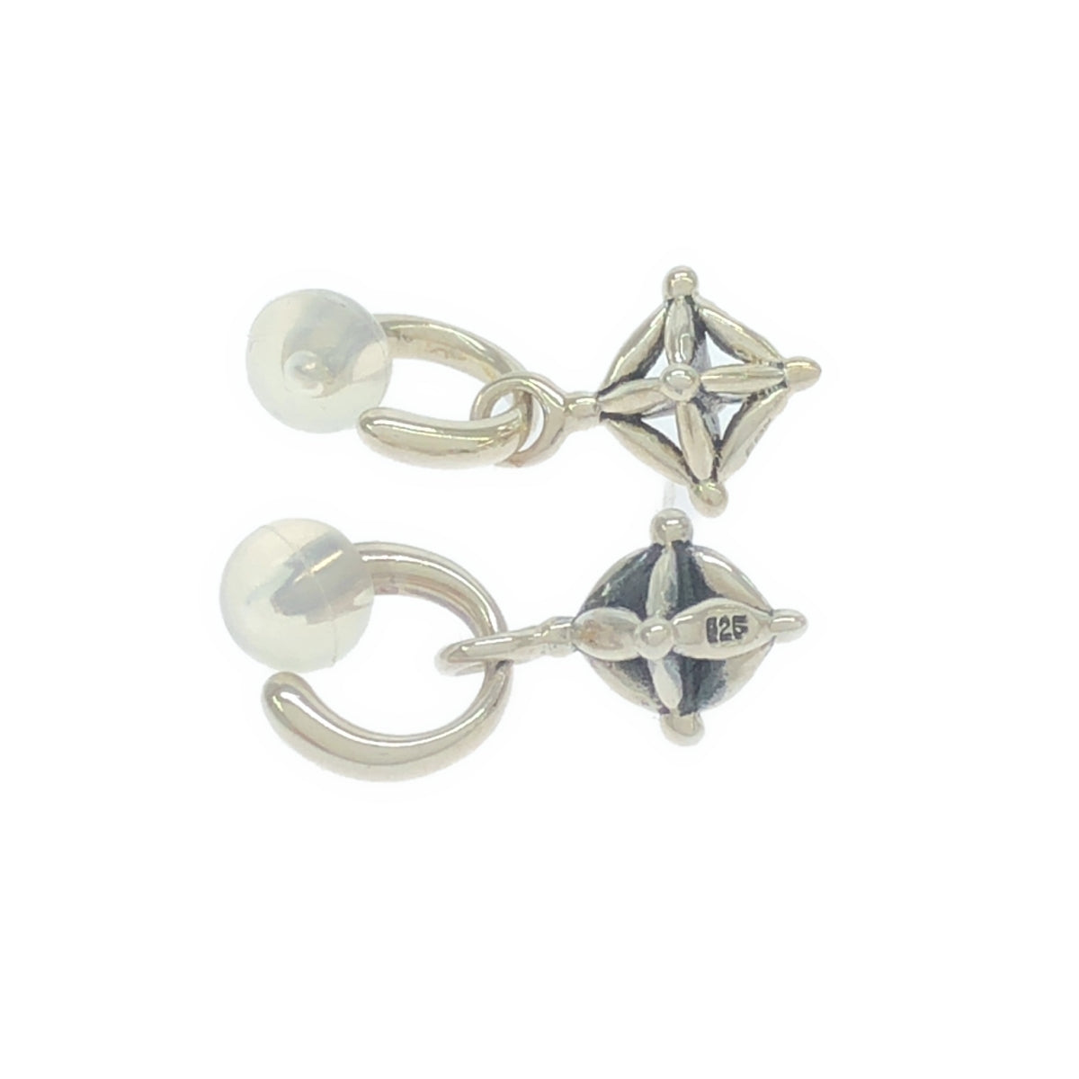 ete | Dice Hoop Earrings | Silver | Women's