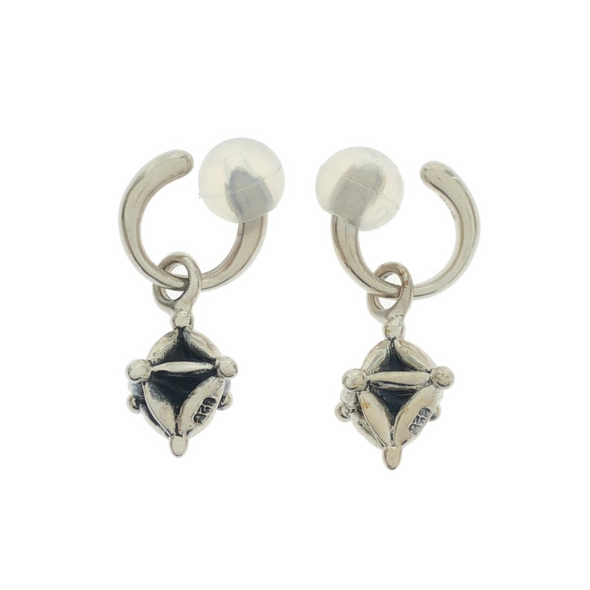 ete | Dice Hoop Earrings | Silver | Women's