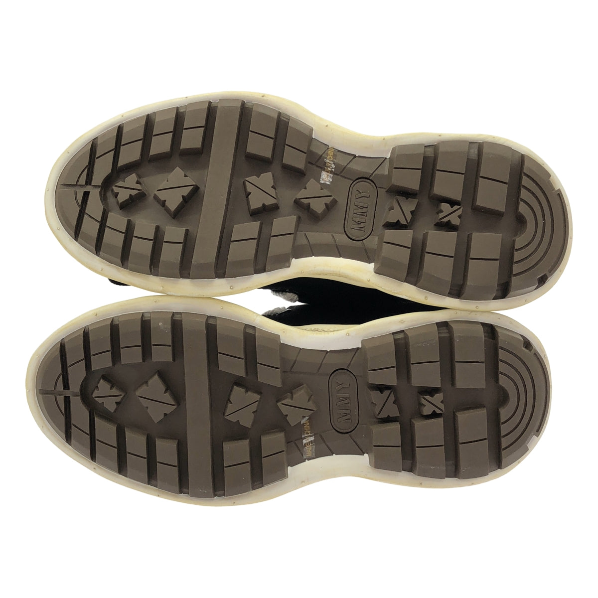 【미품】 MIHARA YASUHIRO / 미하라야스히로 | ROLL-TOE STAINING SHOES 롤투 미드컷 스니커즈 | 41 | 블랙 | 남성