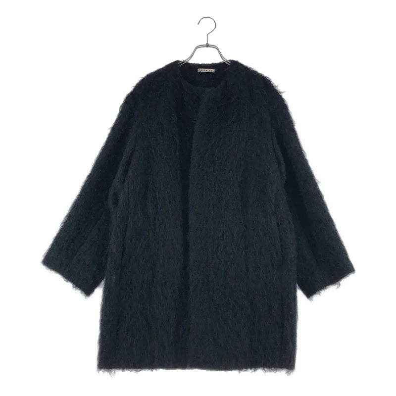 AURALEE / オーラリー | 2024AW | BRUSHED MOHAIR MIX SHAGGY COAT モヘア ミックス シャギーコート | 0 | レディース