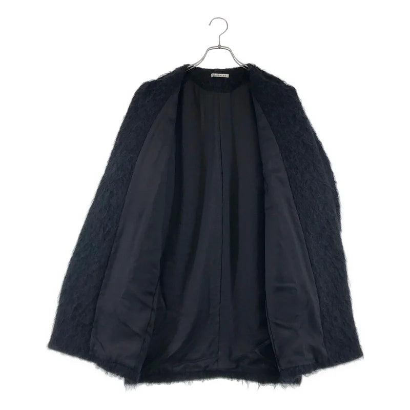 AURALEE / オーラリー | 2024AW | BRUSHED MOHAIR MIX SHAGGY COAT モヘア ミックス シャギーコート | 0 | レディース