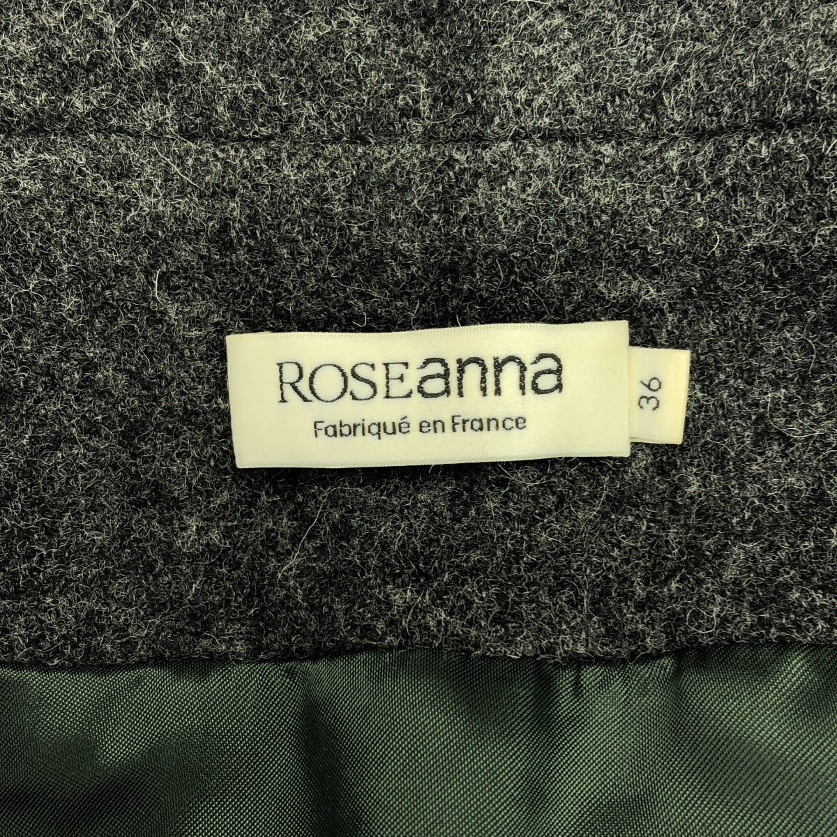 ROSEANNA / ローズアンナ | アルパカ ウール ボタンレス ノーカラージャケット | 36 | レディース