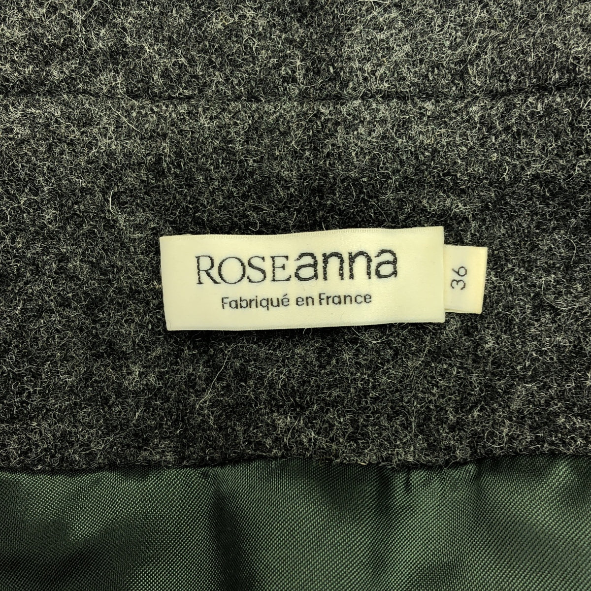 ROSEANNA / ローズアンナ | アルパカ ウール ボタンレス ノーカラージャケット | 36 | グレー系 | レディース