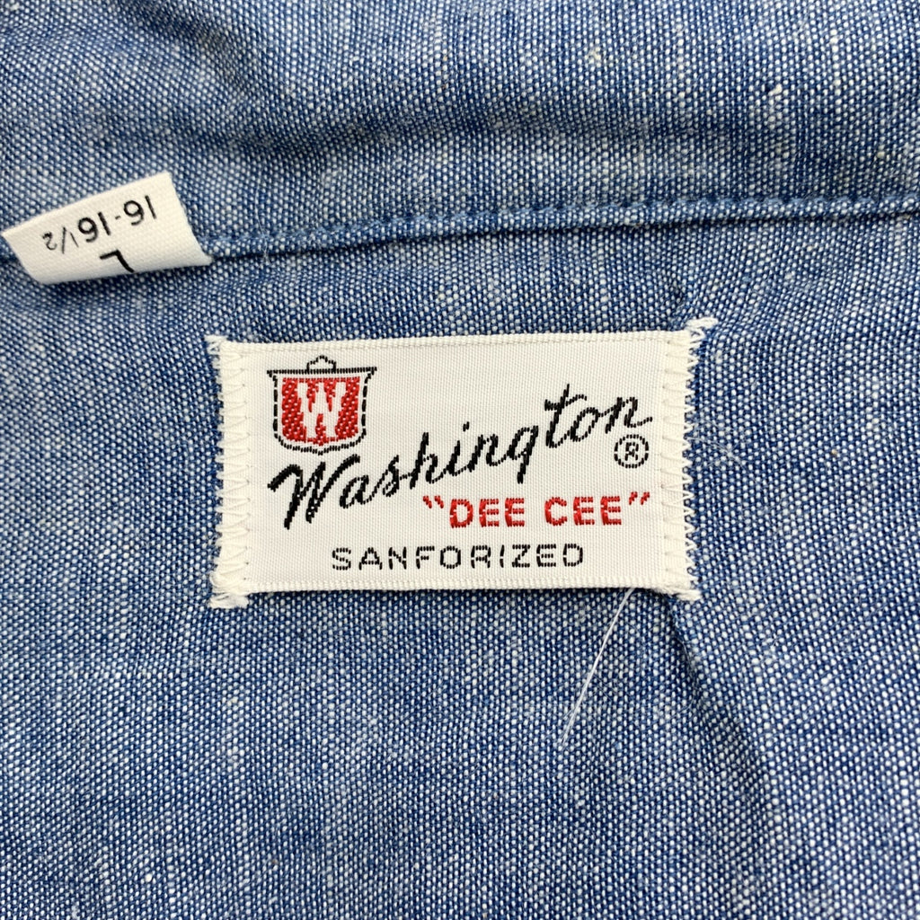 復古 / 復古服飾 | 20 世紀 60 年代 WASHINGTON DEE CEE 青年布襯衫 | L 碼 | 男款