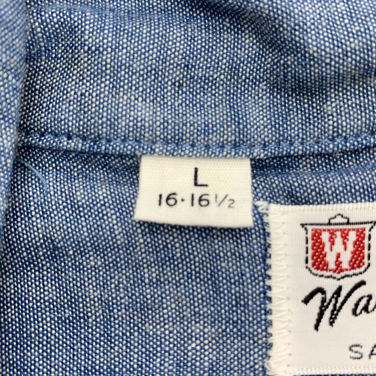 復古 / 復古服飾 | 20 世紀 60 年代 WASHINGTON DEE CEE 青年布襯衫 | L 碼 | 男款