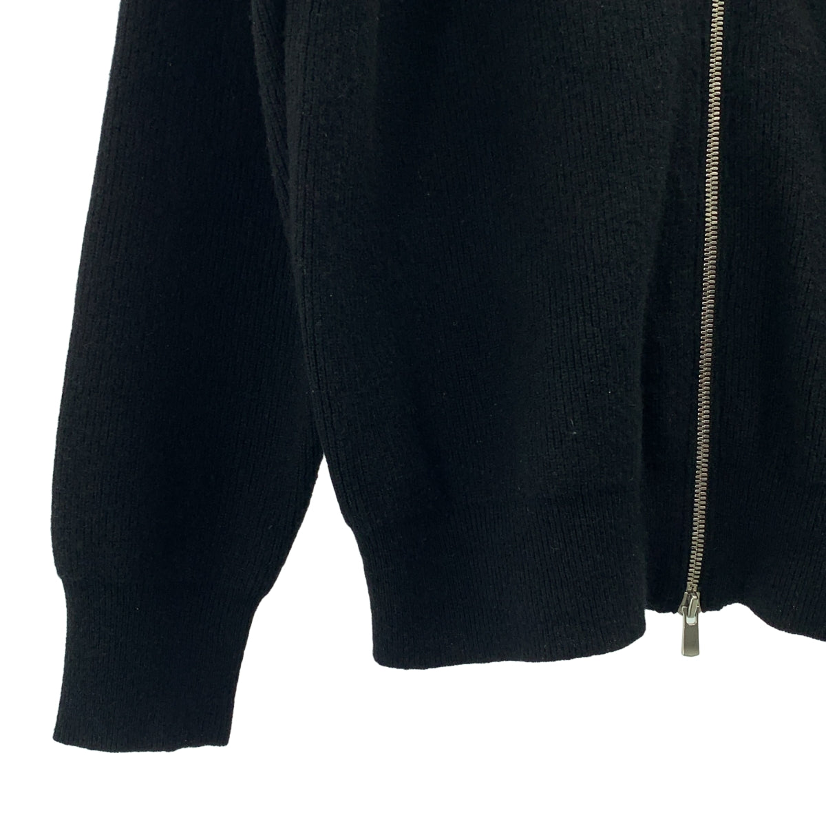 SHINYA / シンヤ | Raquel black apicem wool ウール ドライバーズニット |