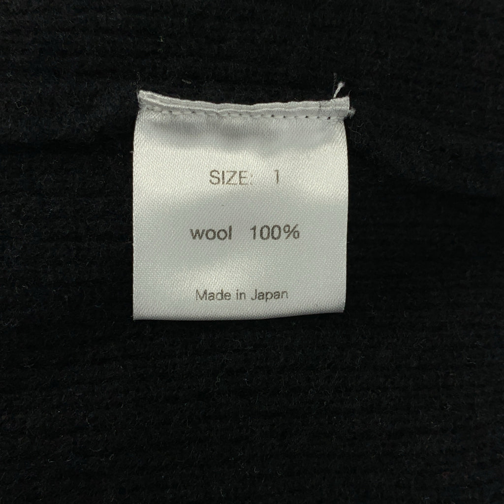 SHINYA / シンヤ | Raquel black apicem wool ウール ドライバーズニット |