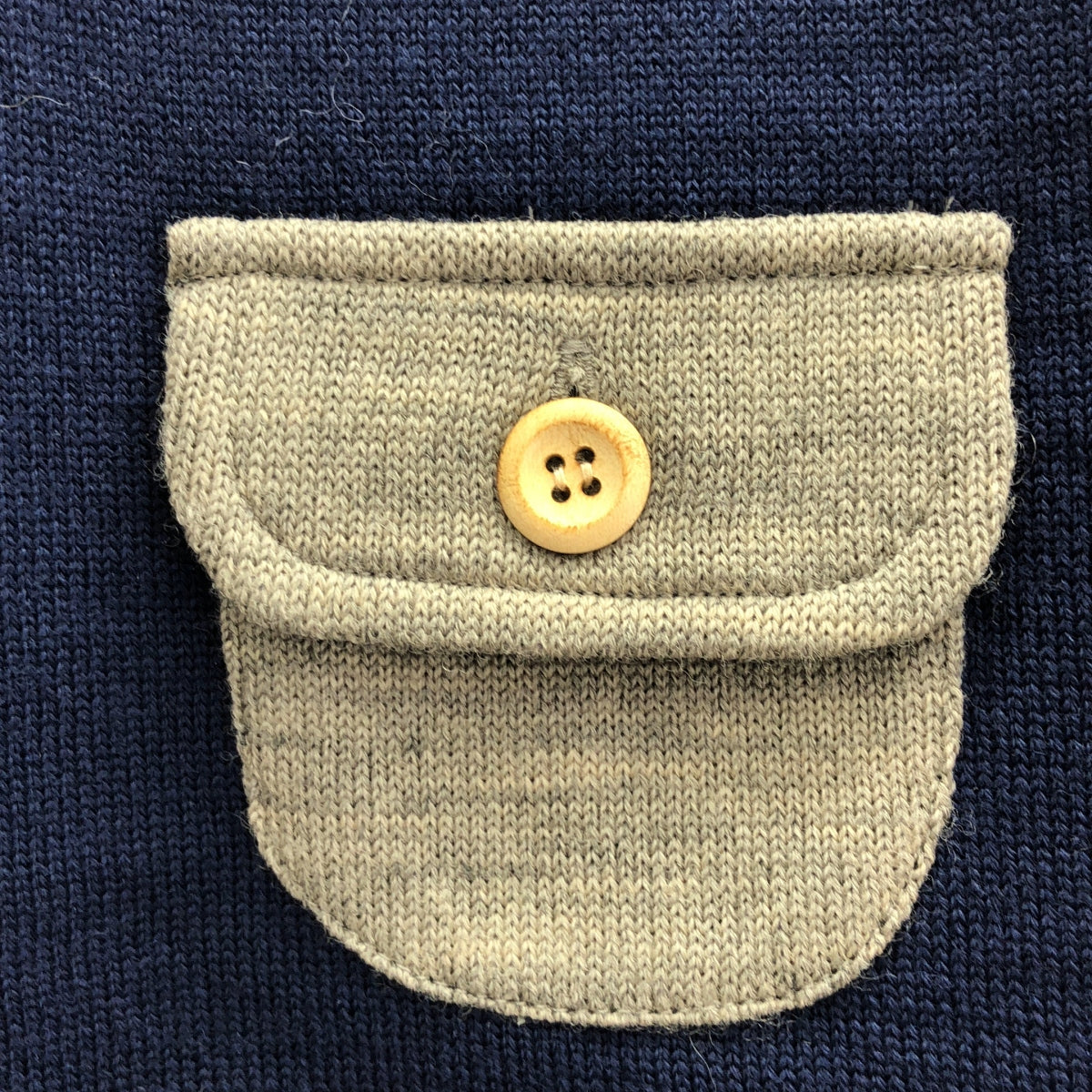 visvim / Visvim | CREW SELMER / 口袋圓領針織毛衣套頭衫 | 1 |海軍 |男士