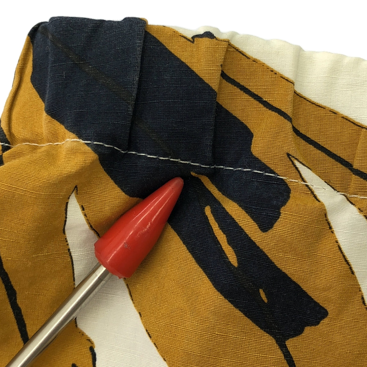 MARNI / マルニ | リーフプリント ロングスカート | 36 | イエロー/ネイビー/ホワイト | レディース