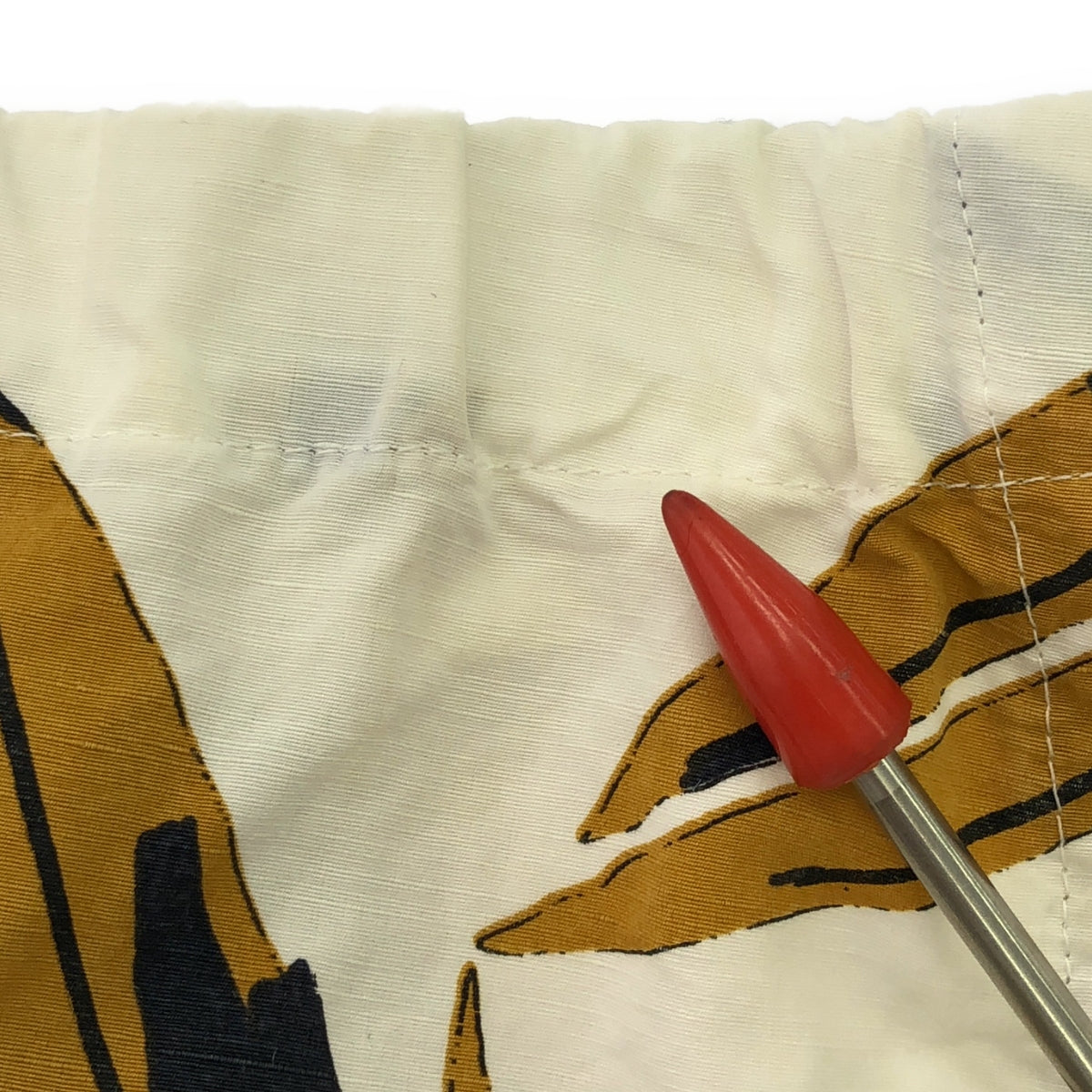 MARNI / マルニ | リーフプリント ロングスカート | 36 | イエロー/ネイビー/ホワイト | レディース