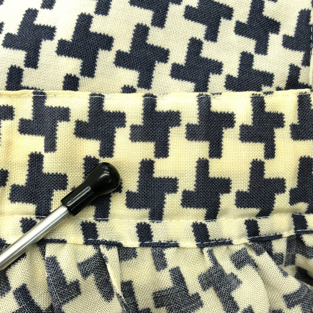 COMME des GARCONS COMME des GARCONS / Comme des | 2002 春夏 |千鳥格羊毛休閒半身裙|中號 |象牙色 / 海軍藍 |女性的