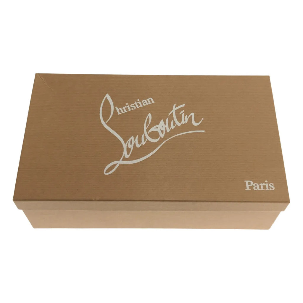 Christian Louboutin / クリスチャンルブタン | MILADY 45 FLANNEL オープントゥ リボン パンプス | 37 1/2 | グレー | レディース