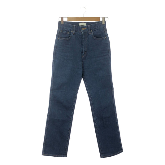 IIROT | Leather patch denim pants | 26 | Indigo | Women's