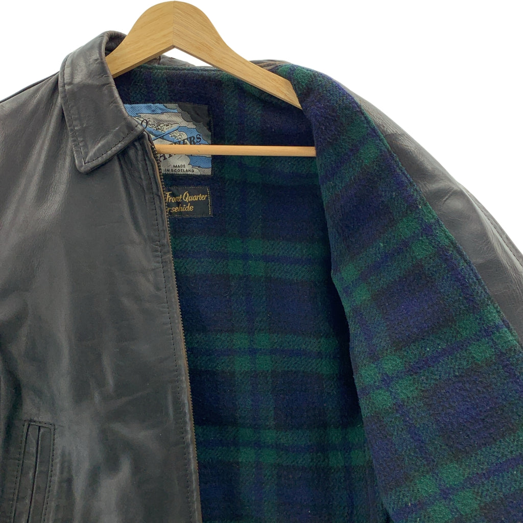 AEROLEATHER / エアロレザー | 1990s | Genuine Front Quarter Horsehide / ホースハイド レザー シングル ライダース ジャケット / 総裏地 | 34 | ブラック | メンズ