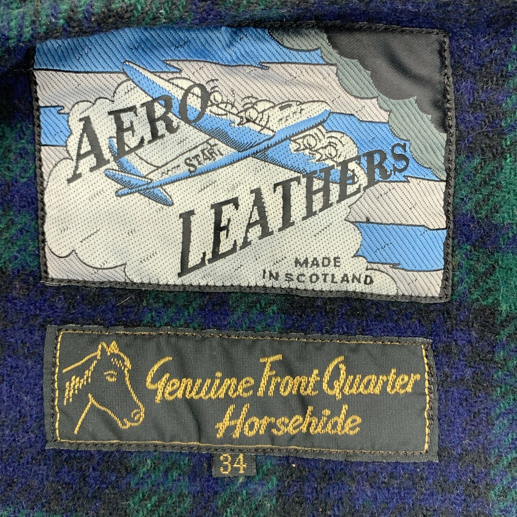 AEROLEATHER / エアロレザー | 1990s | Genuine Front Quarter Horsehide / ホースハイド レザー シングル ライダース ジャケット / 総裏地 | 34 | ブラック | メンズ