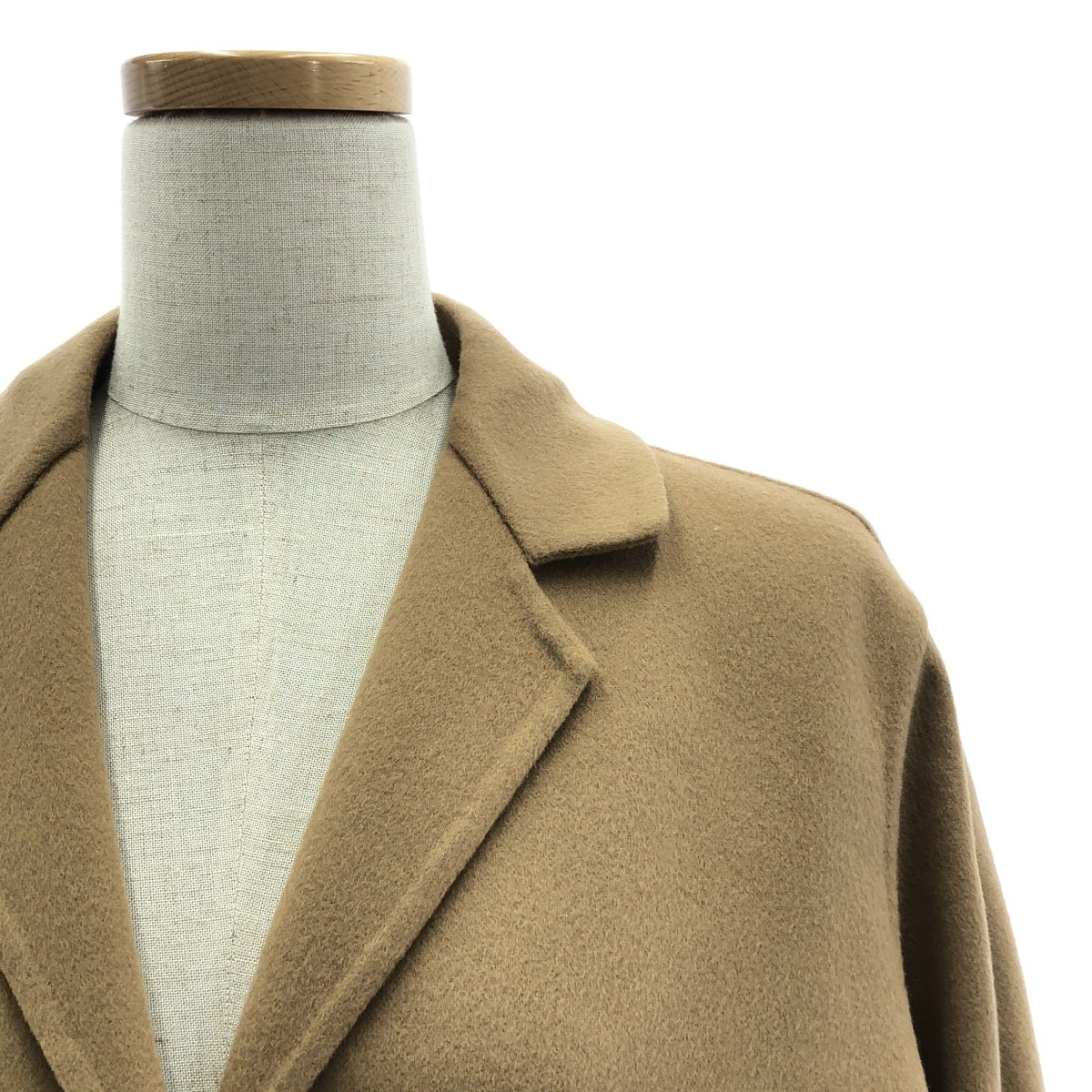 【美品】  LOEWE / ロエベ | カシミヤ ウール アナグラム シングルチェスターコート | 34 | ブラウン | レディース