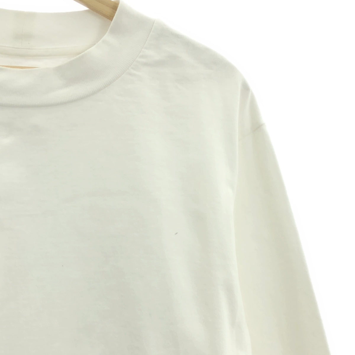 MHL. / エムエイチエルマーガレットハウエル | コットン モックネック カットソー | L | ホワイト | メンズ