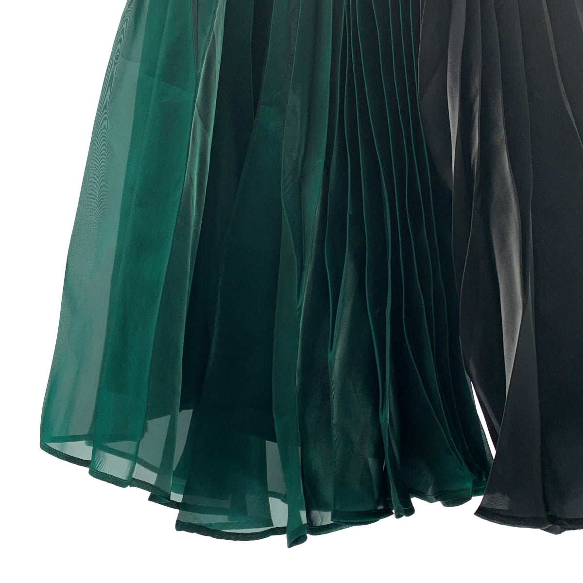 UN3D / アンスリード | オリガミ プリーツ イージーパンツ | 38 | グリーン/ブラック | レディース