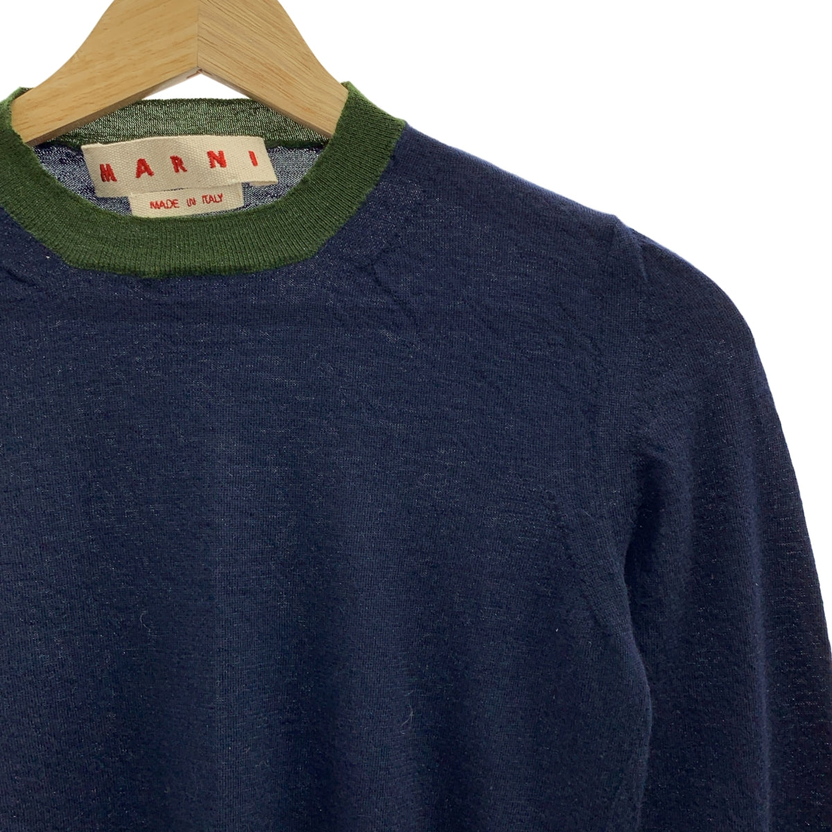 MARNI / マルニ | カシミヤ サイドスリット クルーネックニット | 38