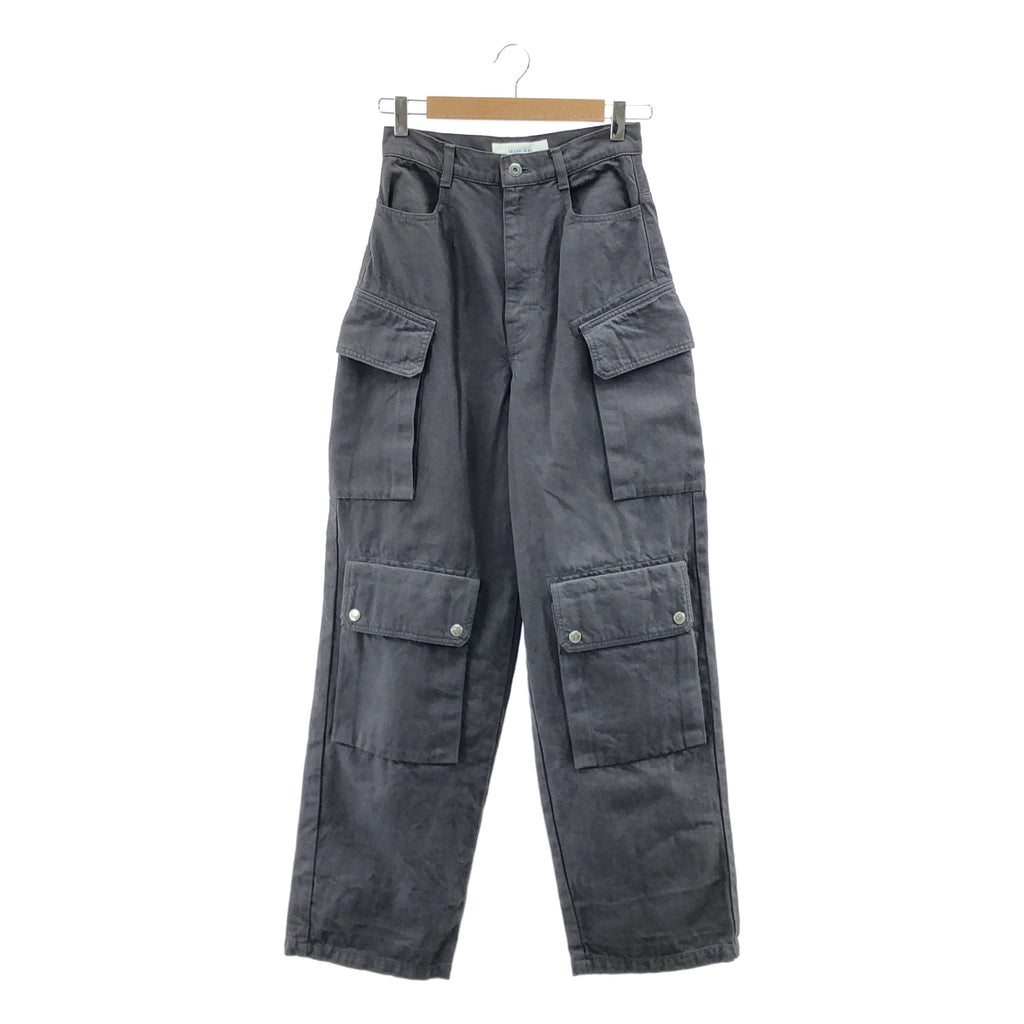 LE CIEL BLEU / ルシェルブルー | Wide Cargo Pants / ワイド カーゴ パンツ | 36 | チャコールグレー | レディース