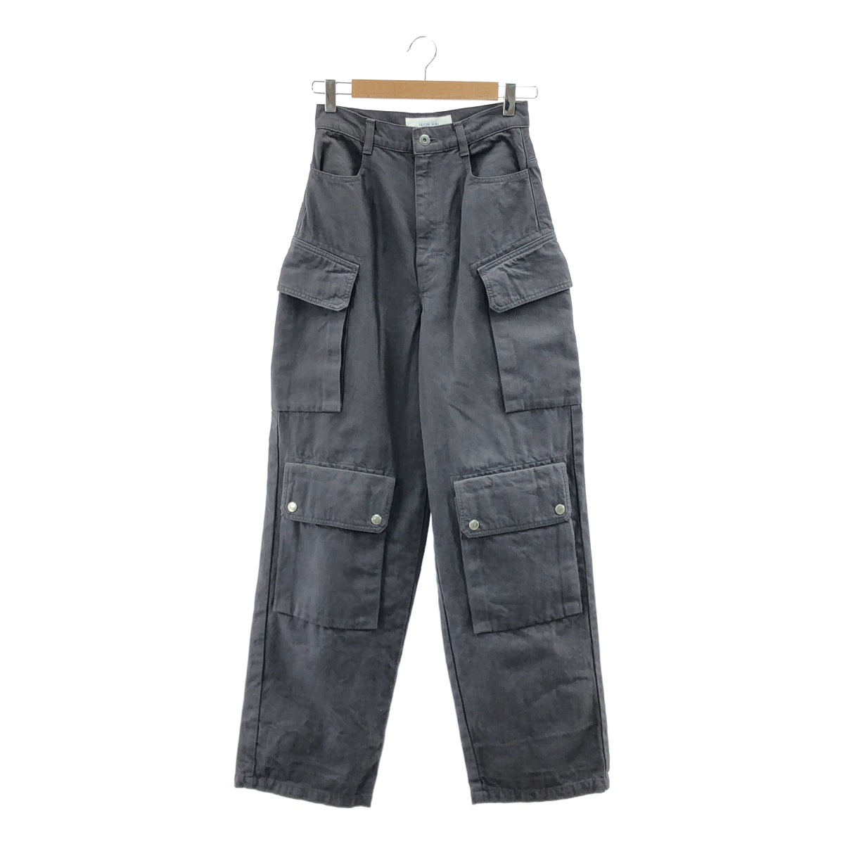 LE CIEL BLEU / ルシェルブルー | Wide Cargo Pants / ワイド カーゴ パンツ | 36 | チャコールグレー | レディース