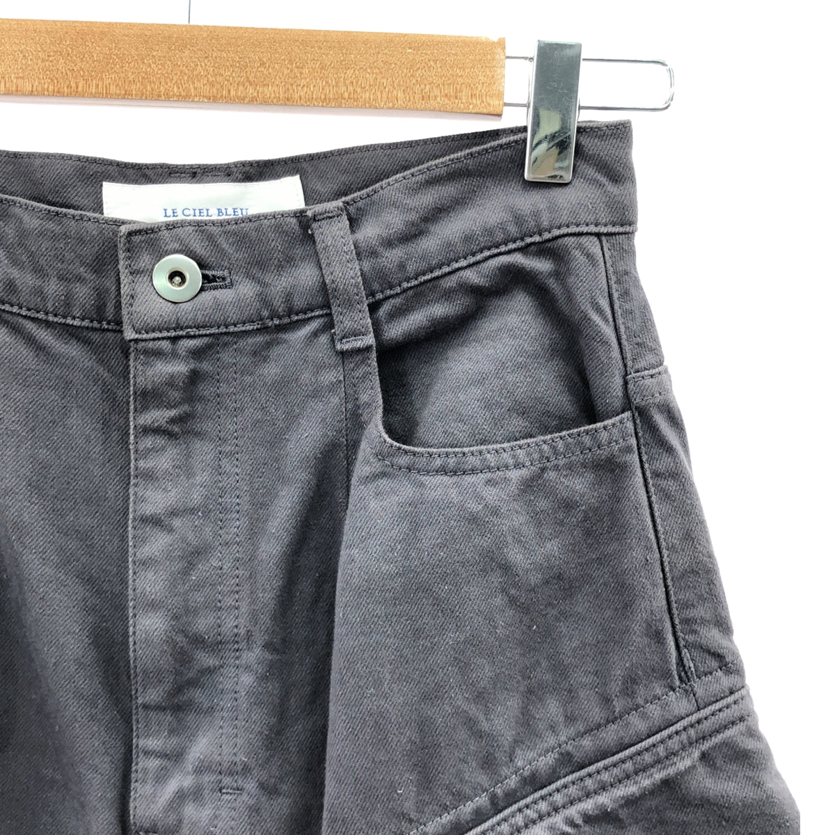 LE CIEL BLEU / ルシェルブルー | Wide Cargo Pants / ワイド カーゴ パンツ | 36 | チャコールグレー | レディース