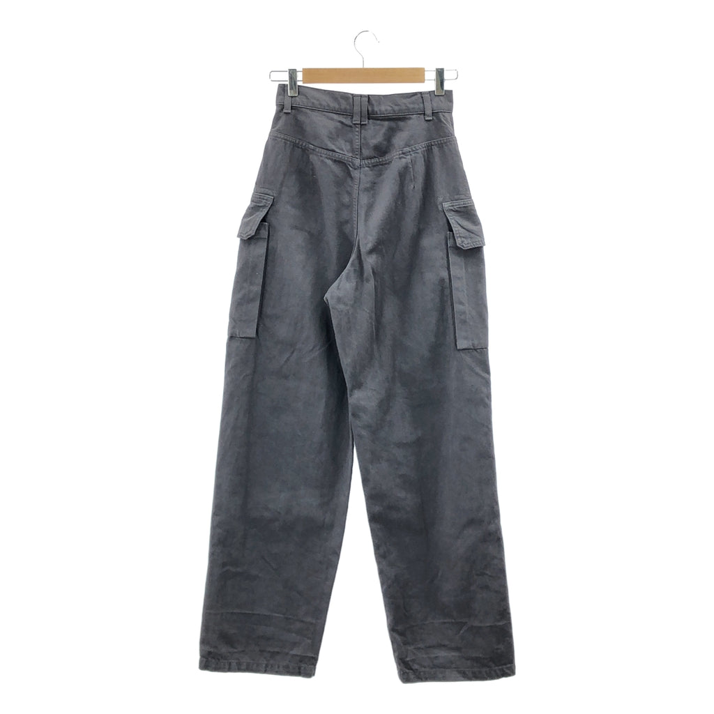 LE CIEL BLEU / ルシェルブルー | Wide Cargo Pants / ワイド カーゴ パンツ | 36 | チャコールグレー | レディース