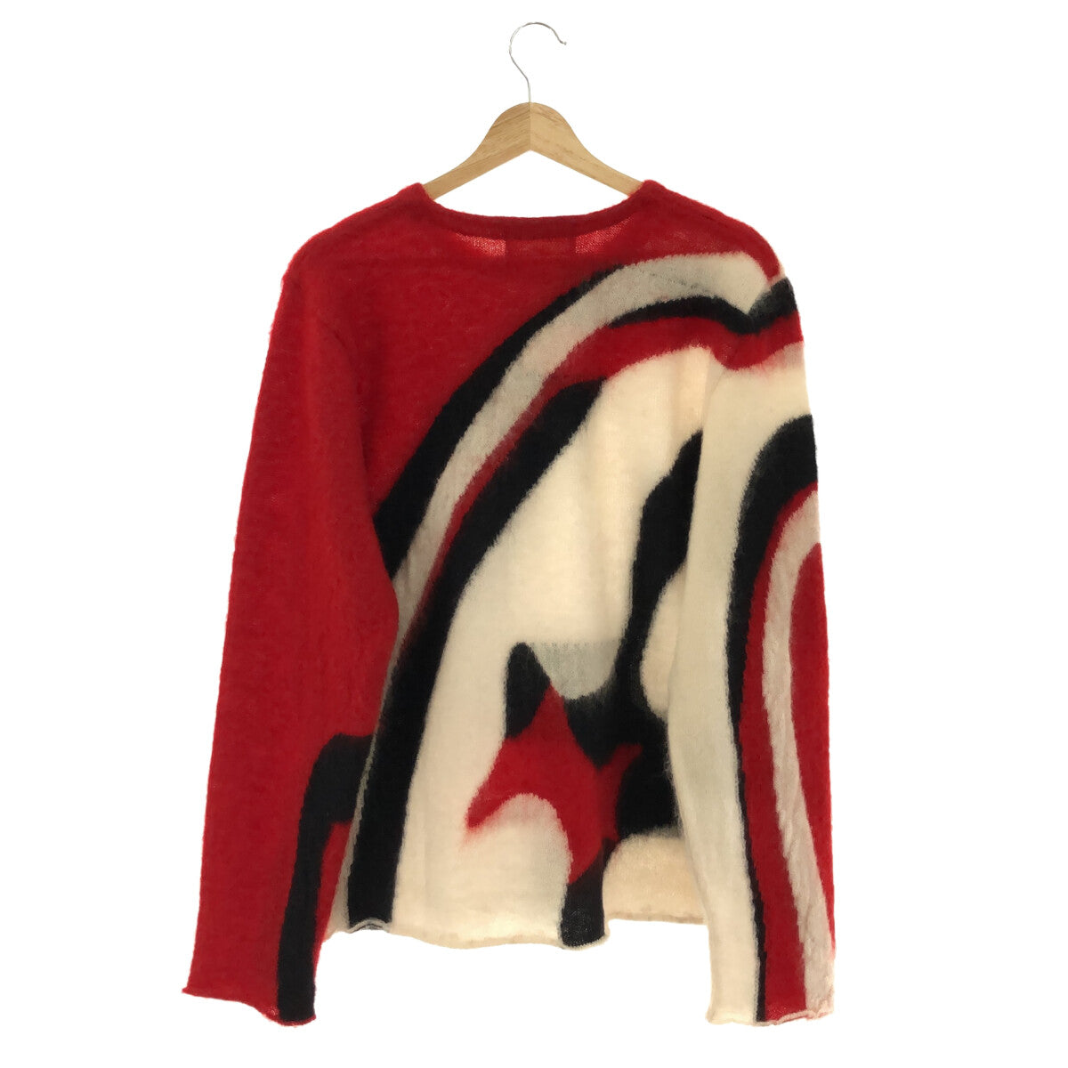 THE WORLD IS YOURS | 2021AW | Big logo mohair knit | M | Red | Men's