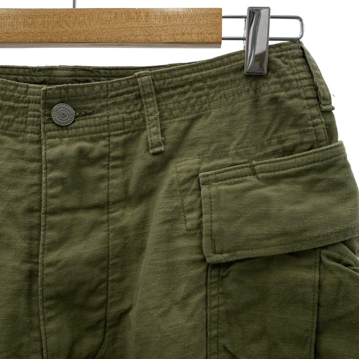 SASSAFRAS / 사사후라스 | Trug Fatigue Pants 1/2 트래그 파티그 반바지 | S | 남성