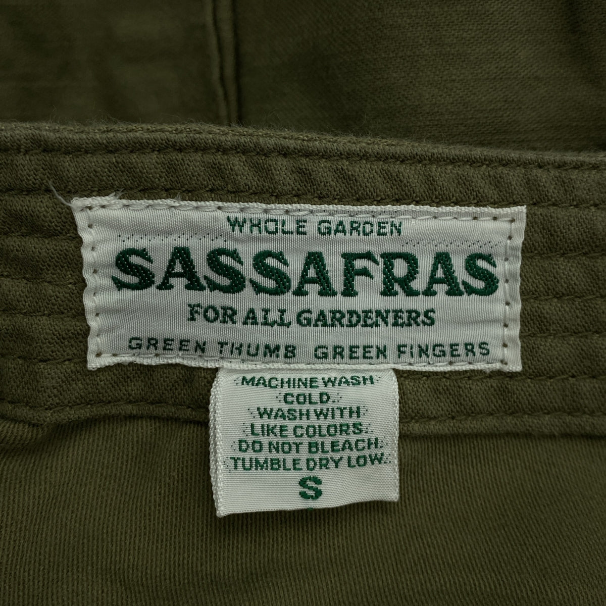 SASSAFRAS / 사사후라스 | Trug Fatigue Pants 1/2 트래그 파티그 반바지 | S | 남성