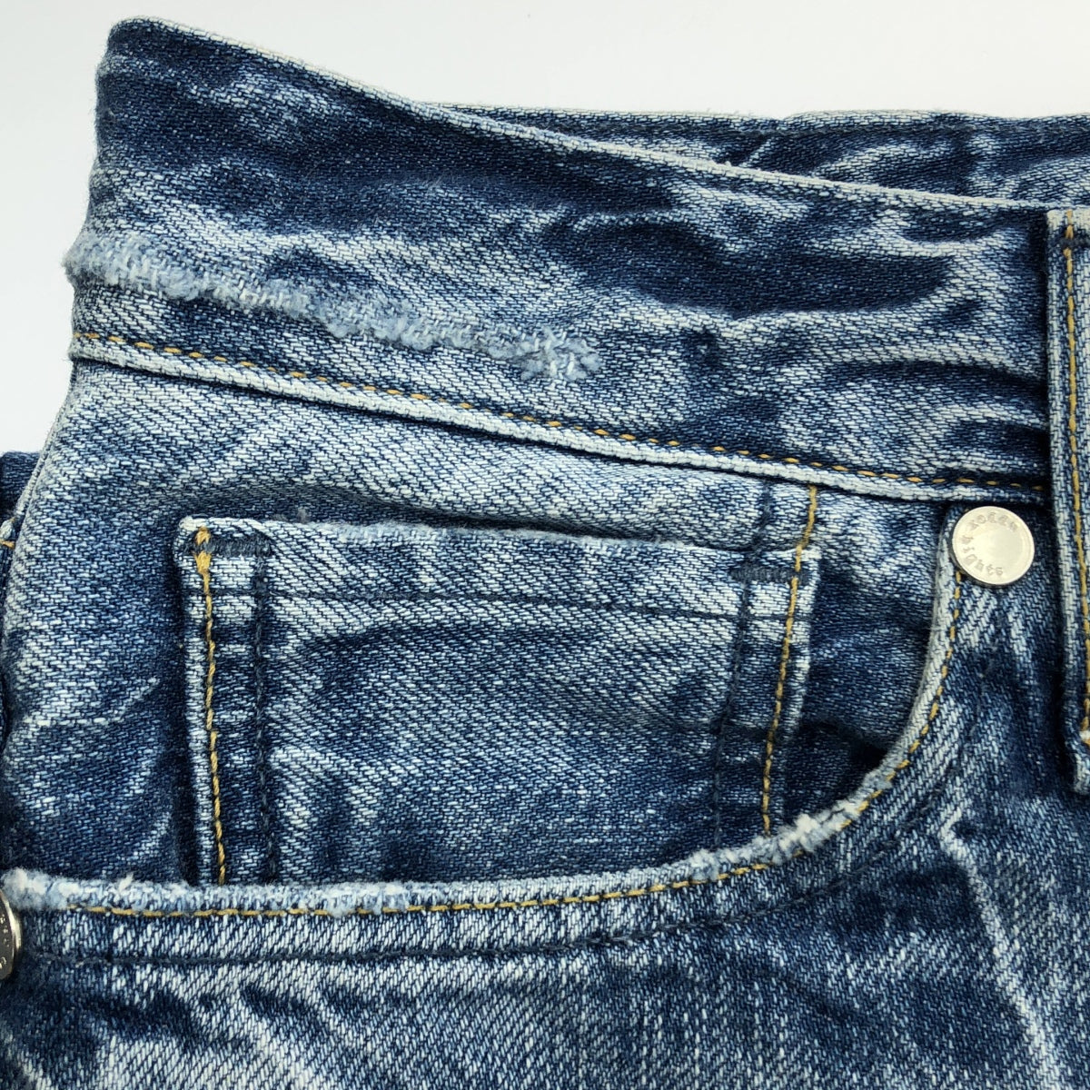 upper hights / アッパーハイツ | THE LIPSTICK / 188245 / ダメージ加工 デニムパンツ | 25 | インディゴ | レディース