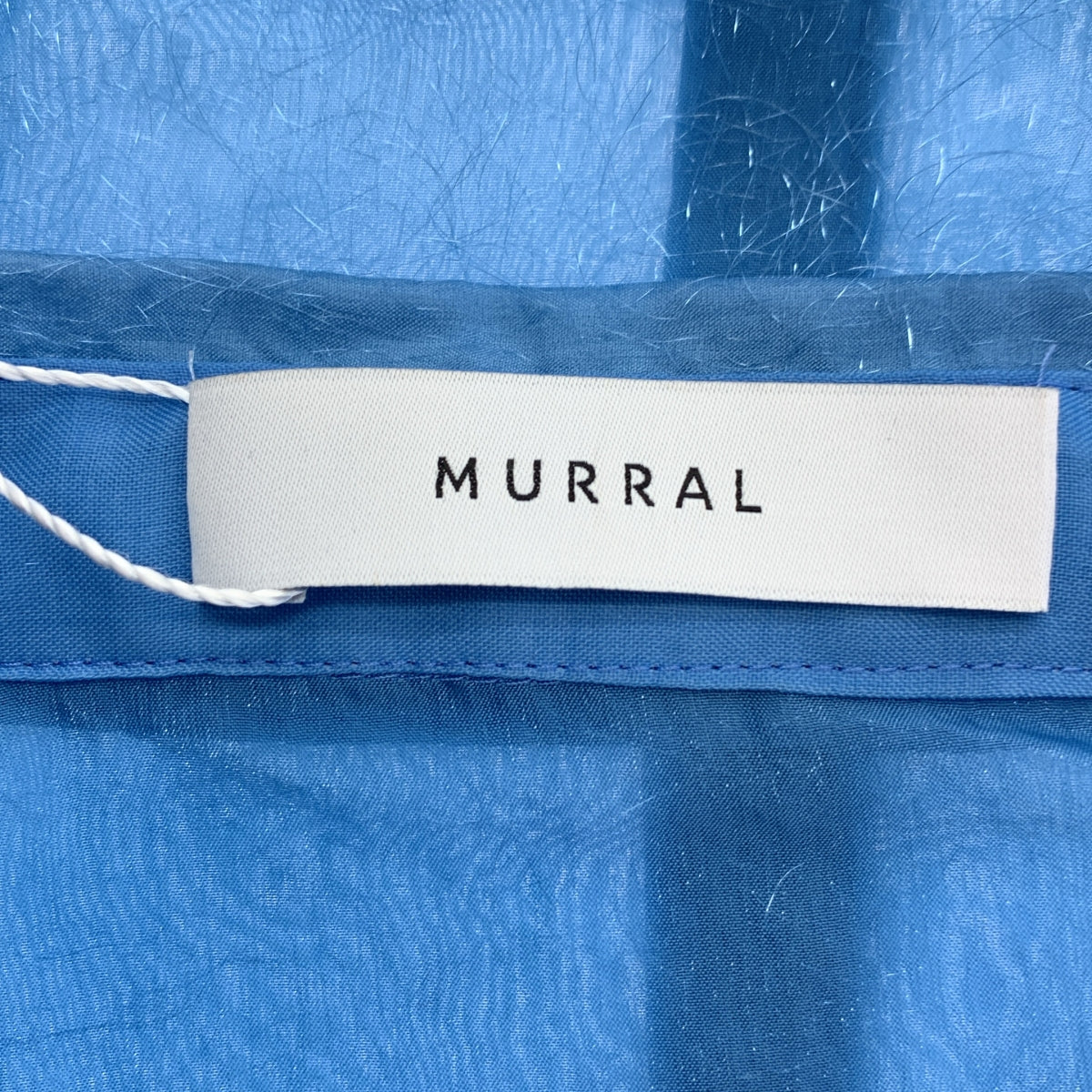 【美品】  MURRAL / ミューラル | Fluffy jacquard shirt ジャガード シャツ ブラウス | F | ライトブルー | レディース