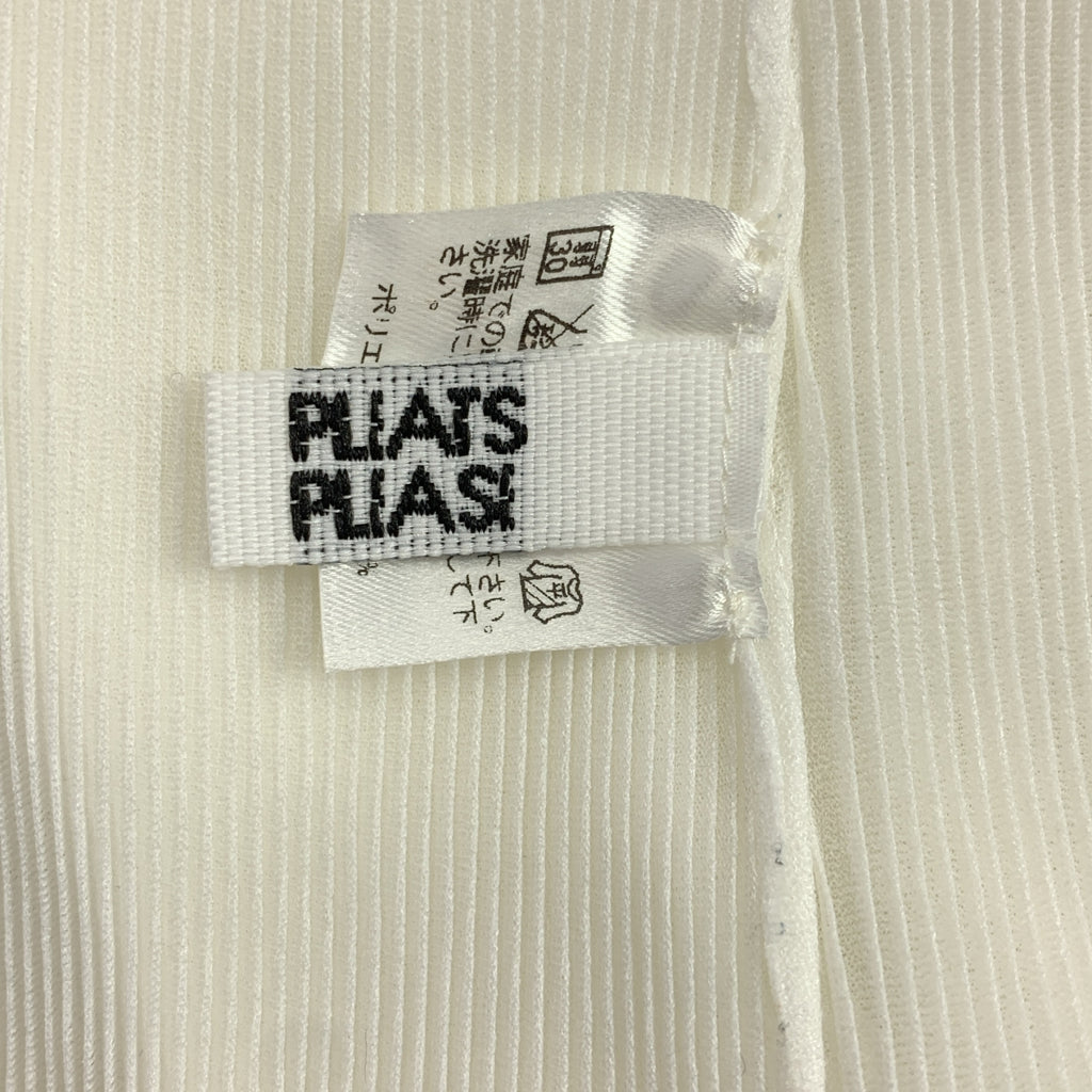 褶皺三宅一生 (ISSEY MIYAKE) | 褶皺圓領上衣 | 3 碼 | 女款