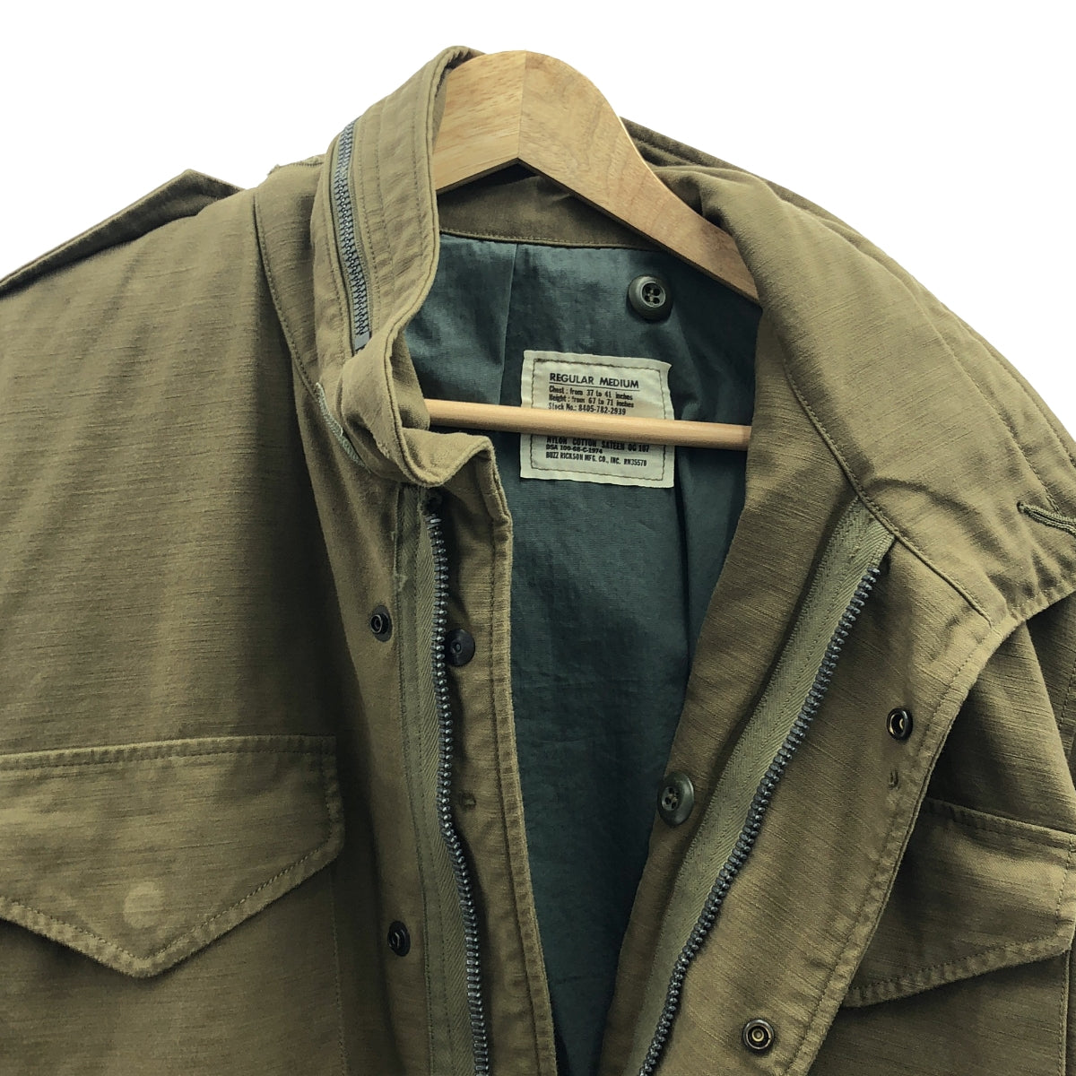 BUZZ RICKSON'S / バズリクソンズ | Type M-65 WATER REPELLENT FINISHED / BR14693 撥水加工 フィールドジャケット | ミディアム | カーキ | メンズ